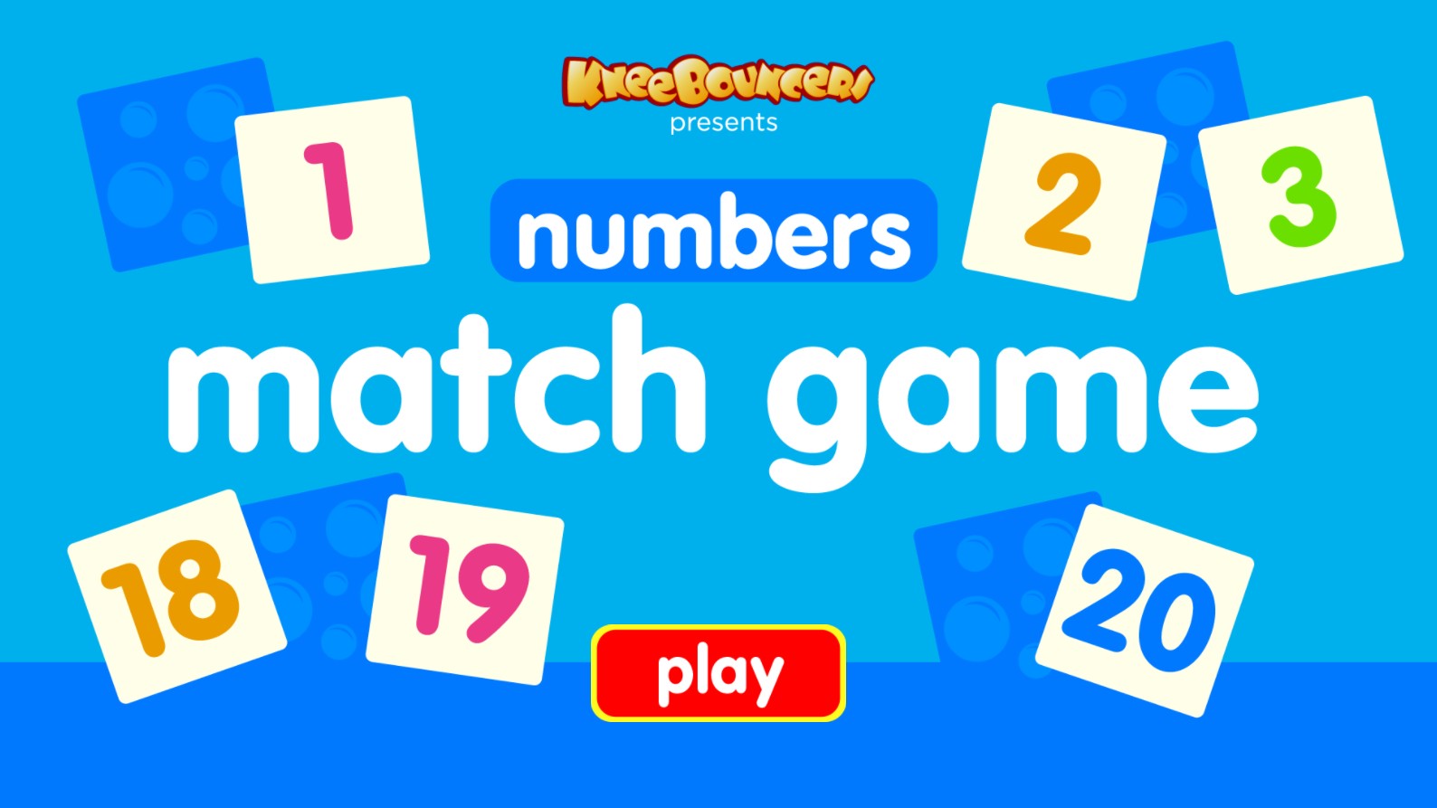 KneeBouncers Numbers Match Game