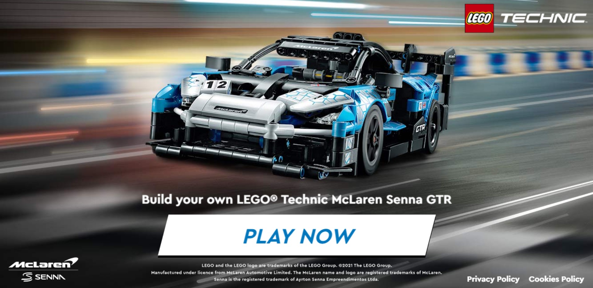 LEGO McLaren Senna GTR Racing Simulator