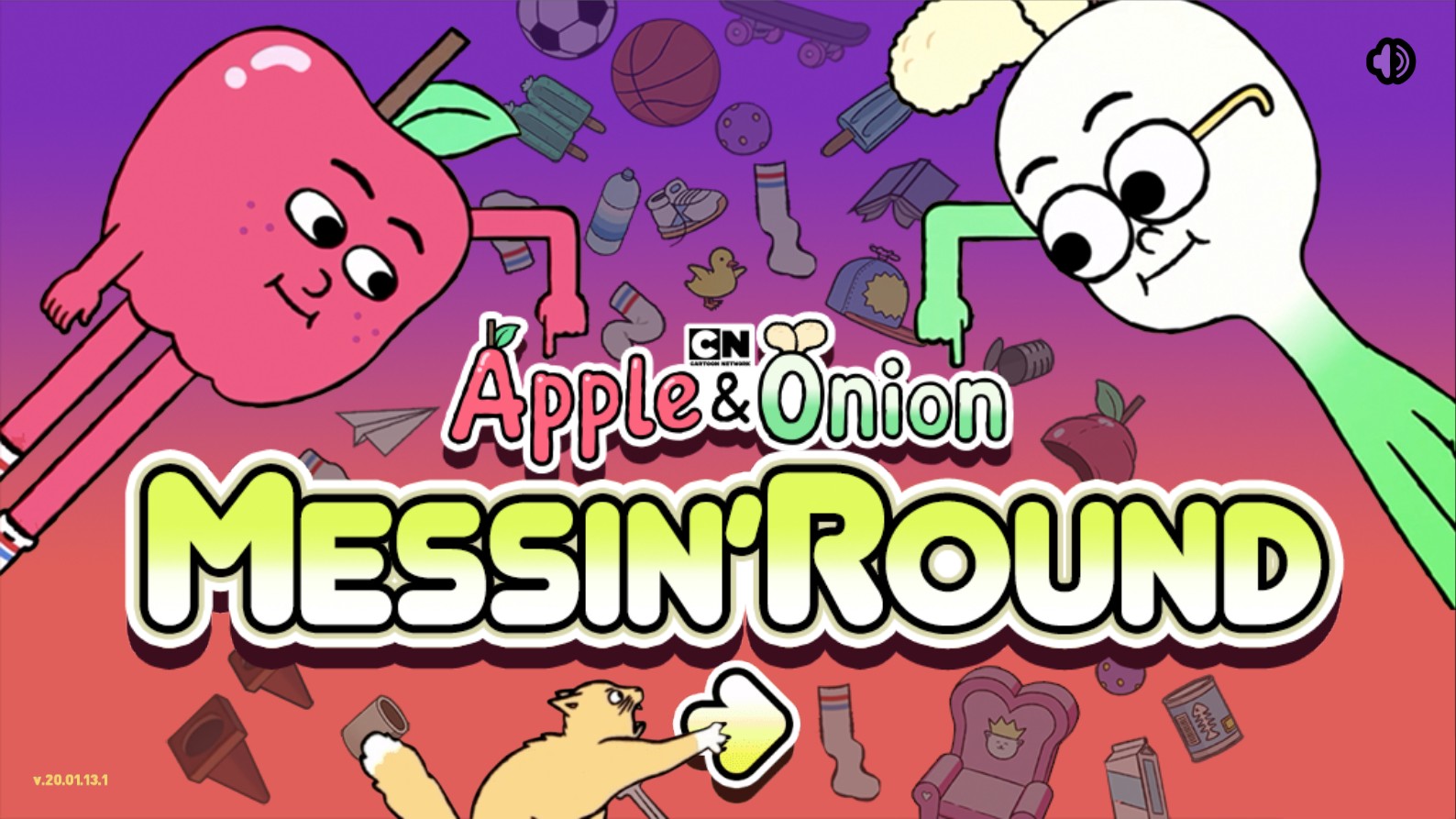 Apple and Onion Messin' Round - Fun Cartoon Network Browser Game
