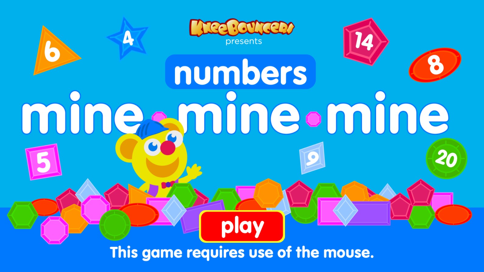 Mine Numbers KneeBouncers Educational Game