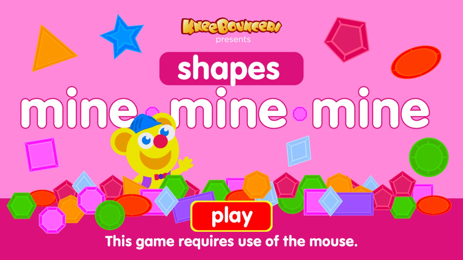 Mine Shapes KneeBouncers Educational Game