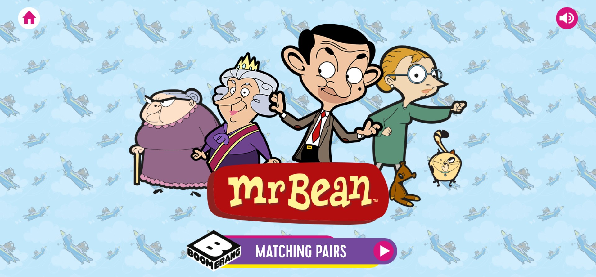 Mr. Bean Matching Pairs - Fun Boomerang Memory Game