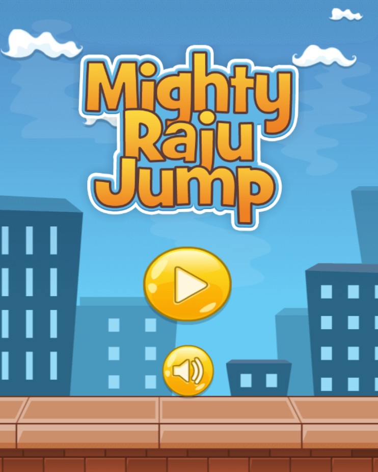 Mighty Raju Jump - Online Superhero Arcade Game