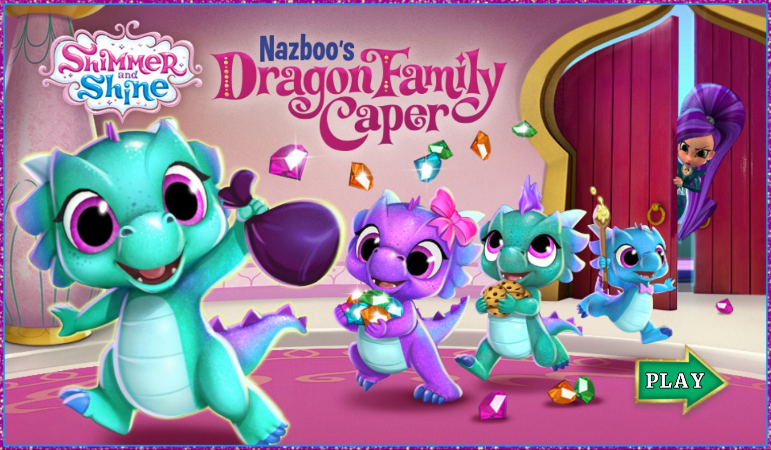 Nazboo's Dragon Family Caper - Shimmer and Shine Game