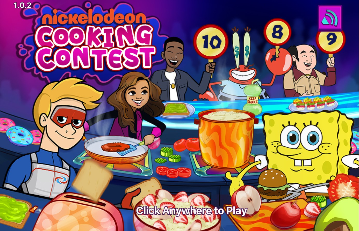Nickelodeon Cooking Contest HTML5 Browser Game