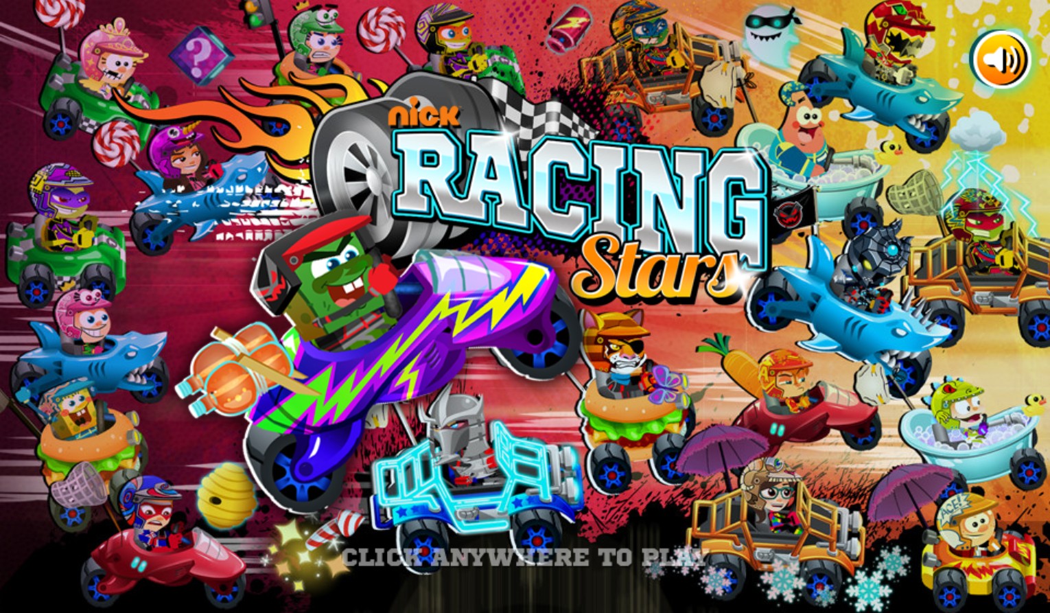 Nickelodeon Racing Stars Arcade Kart Racing Game