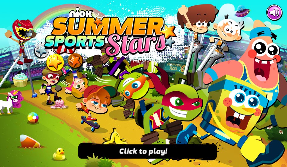 Nickelodeon Summer Sports Stars Online Game
