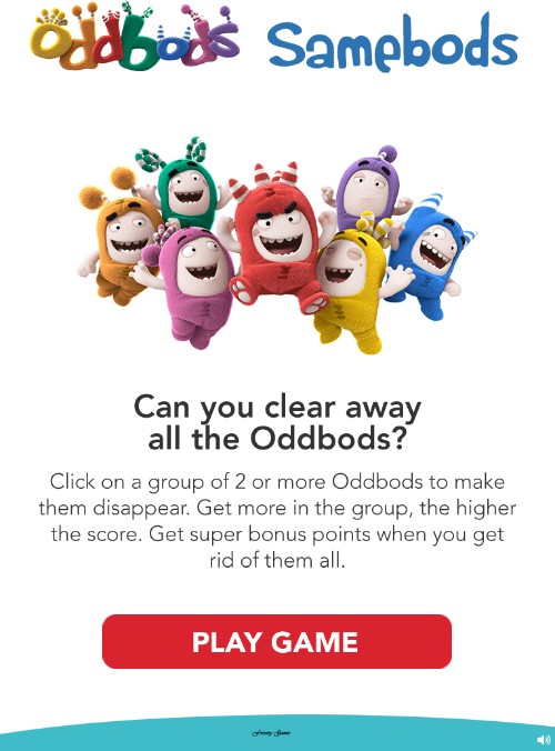 Oddbods Samebods - Play Fun Matching Puzzle Game Online