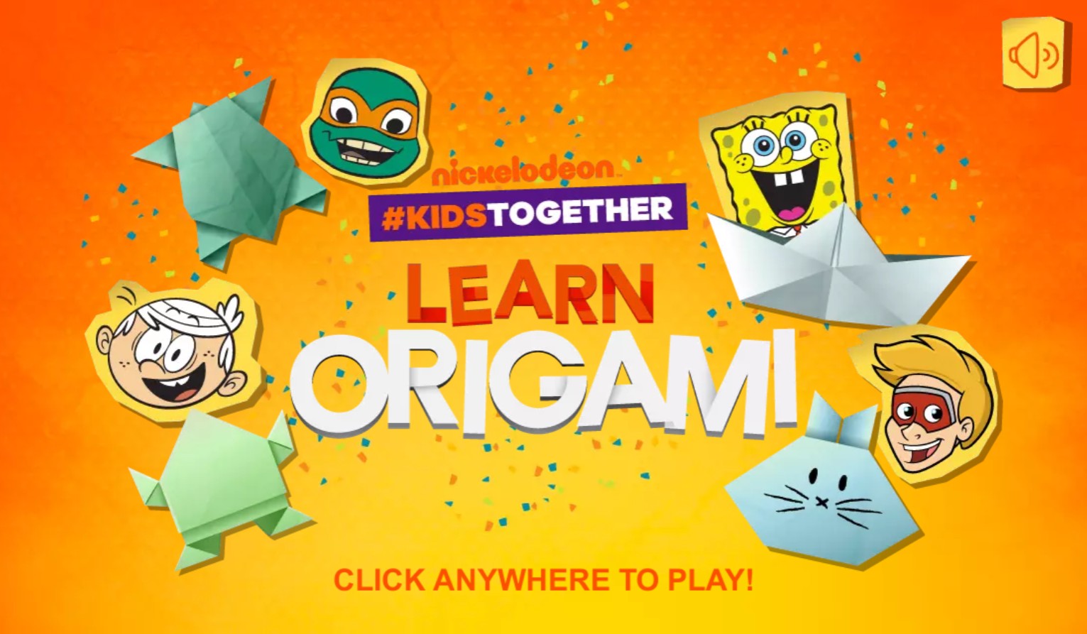 Nickelodeon Learn Origami Online Game