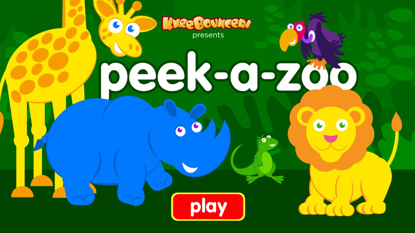 Peek a Zoo KneeBouncers Educational Animal Game