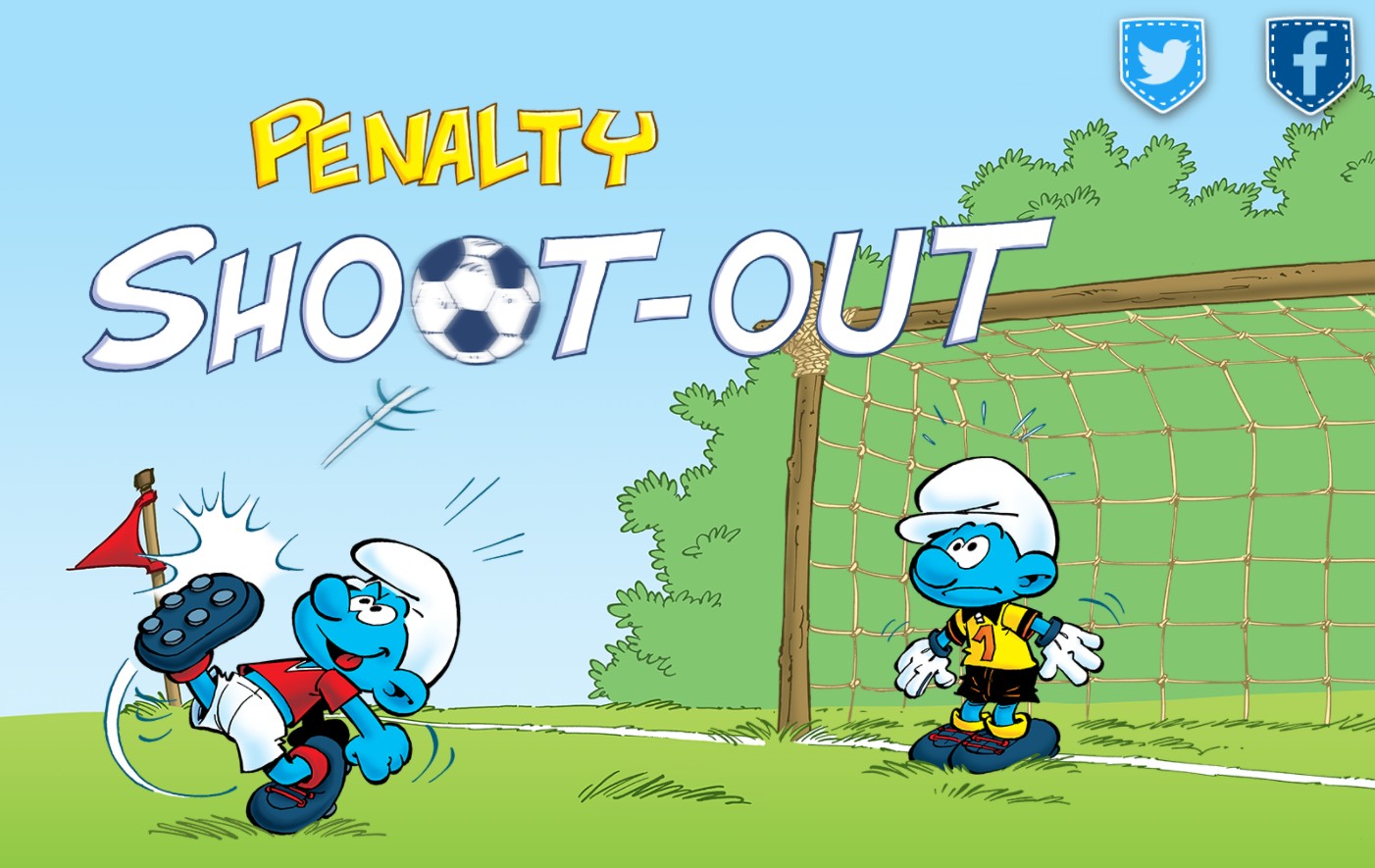 Smurfs Penalty Kick Soccer Game