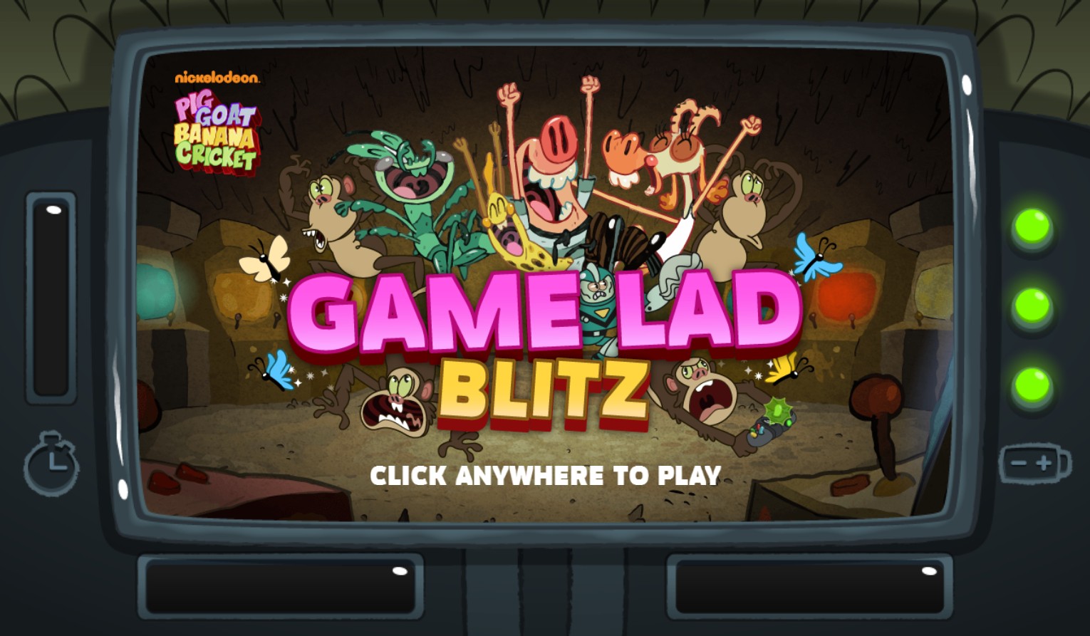 Pig Goat Banana Cricket Game Lad Blitz