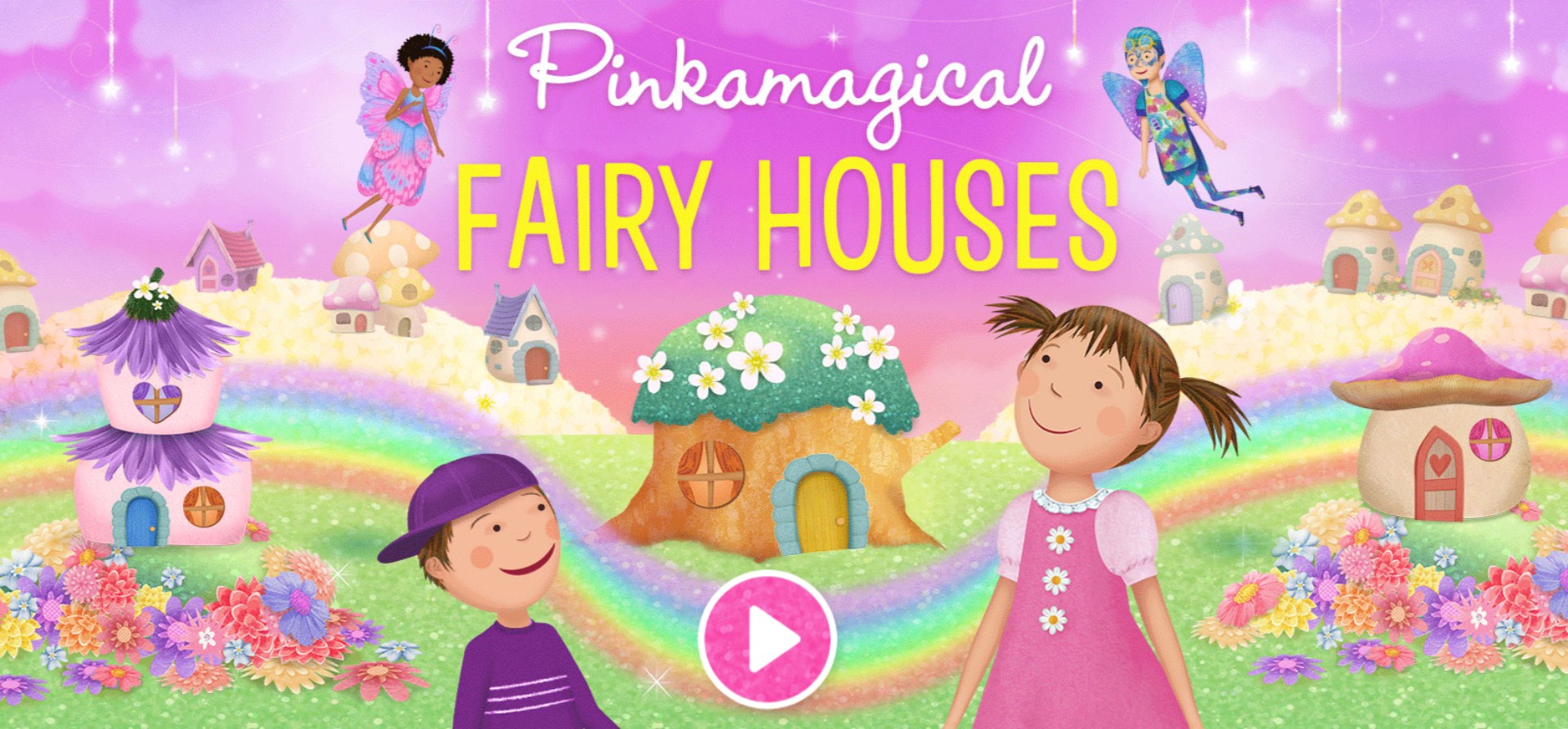 Pink Magical Fairy Houses - Enchanting Design Game