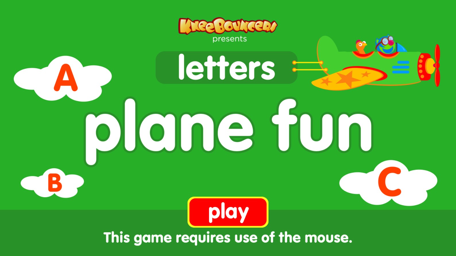 Plane Letters - Educational Alphabet Flying Game for Toddlers