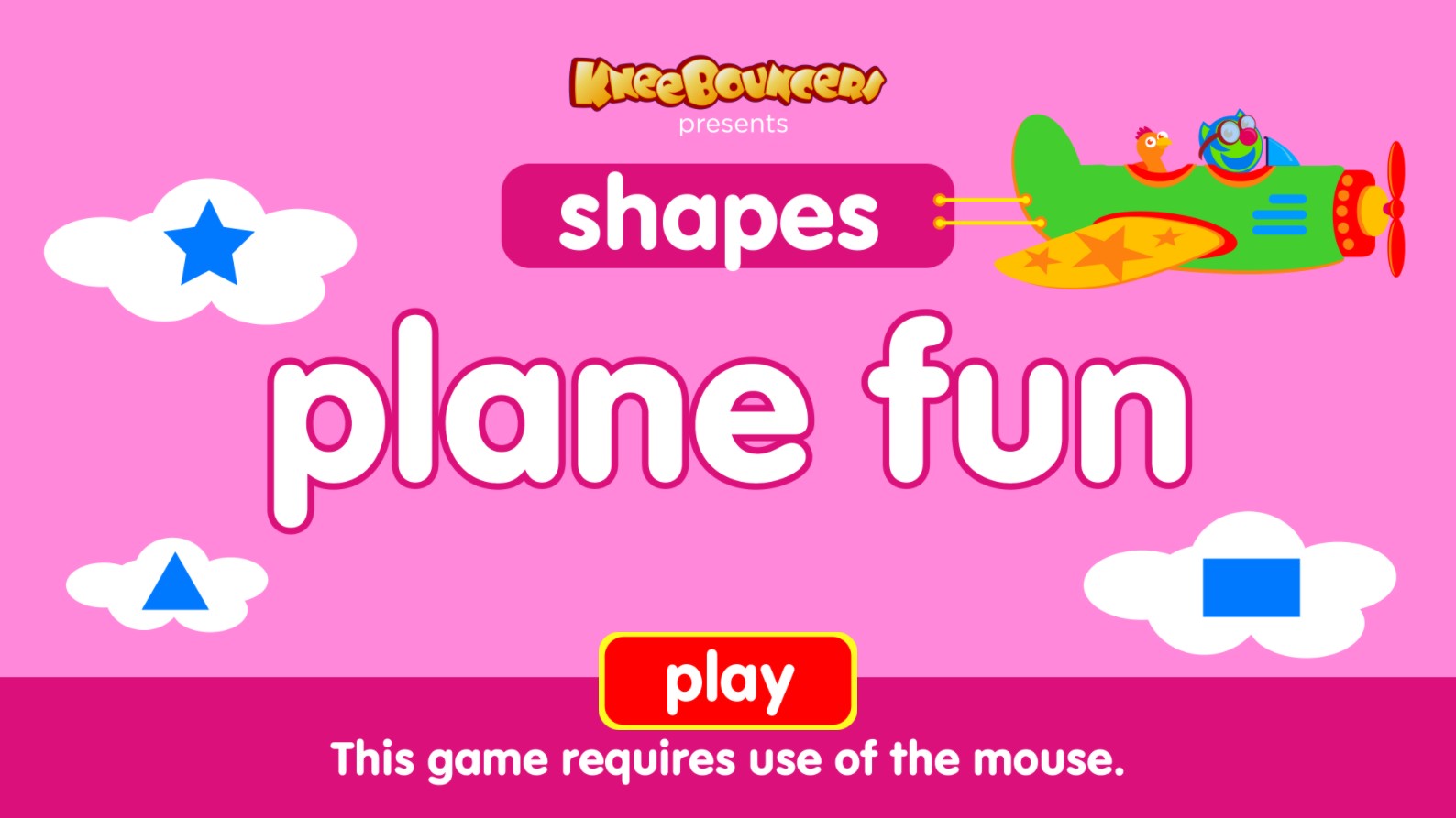 Plane Shapes Educational Browser Game