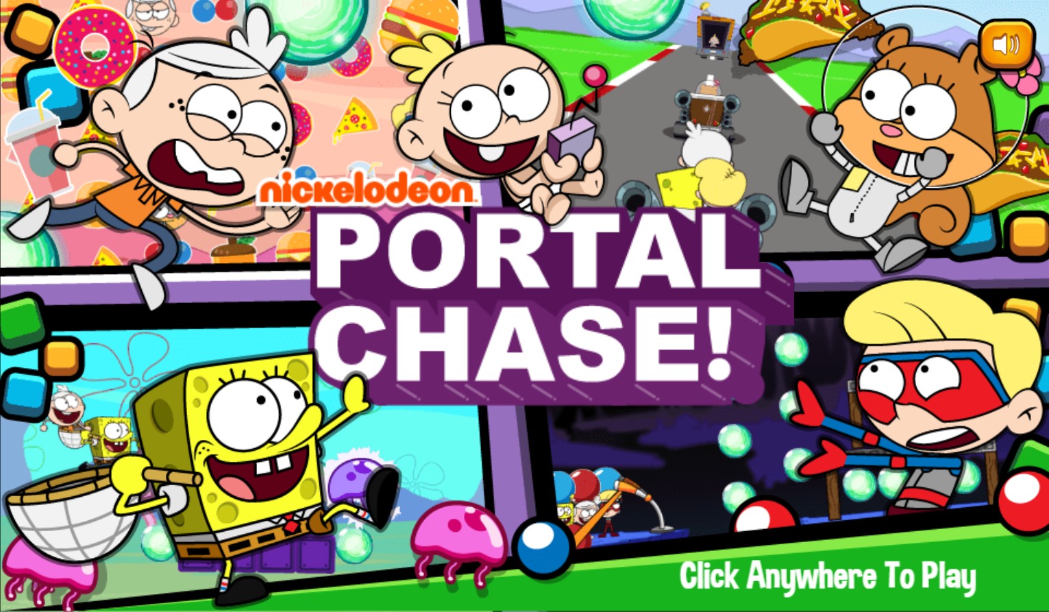 Portal Chase Nickelodeon Crossover Game