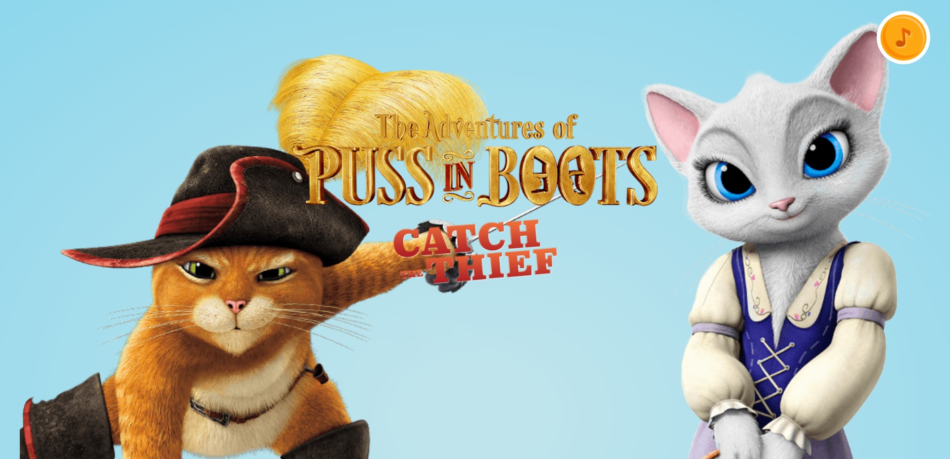 Puss in Boots Catch the Thief Game