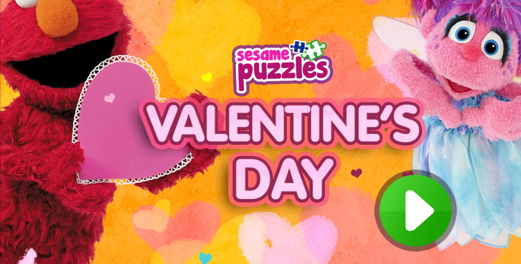 Sesame Street Valentine's Day Jigsaw Puzzle Game
