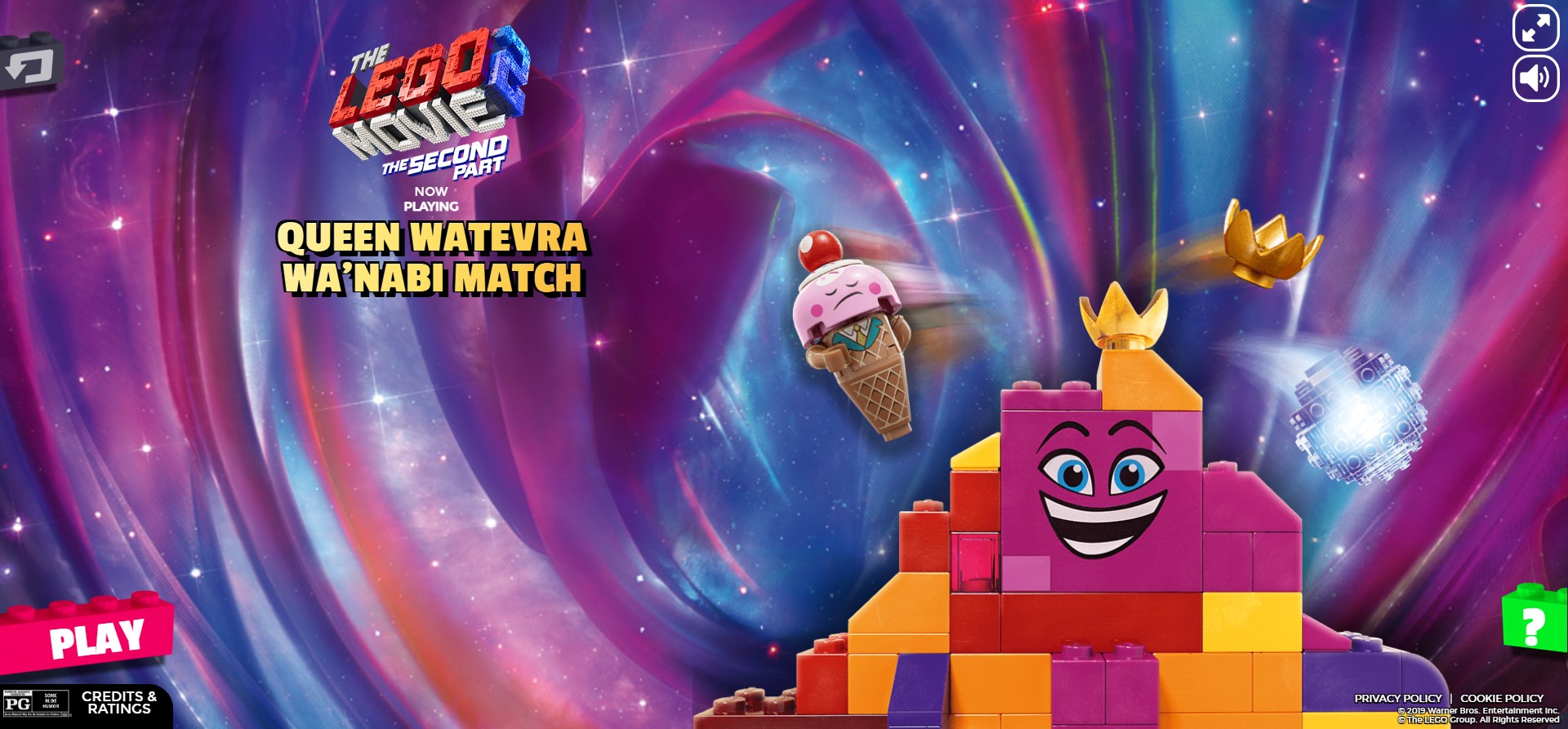 The LEGO Movie 2 Queen Watevra Wa'Nabi Match Game