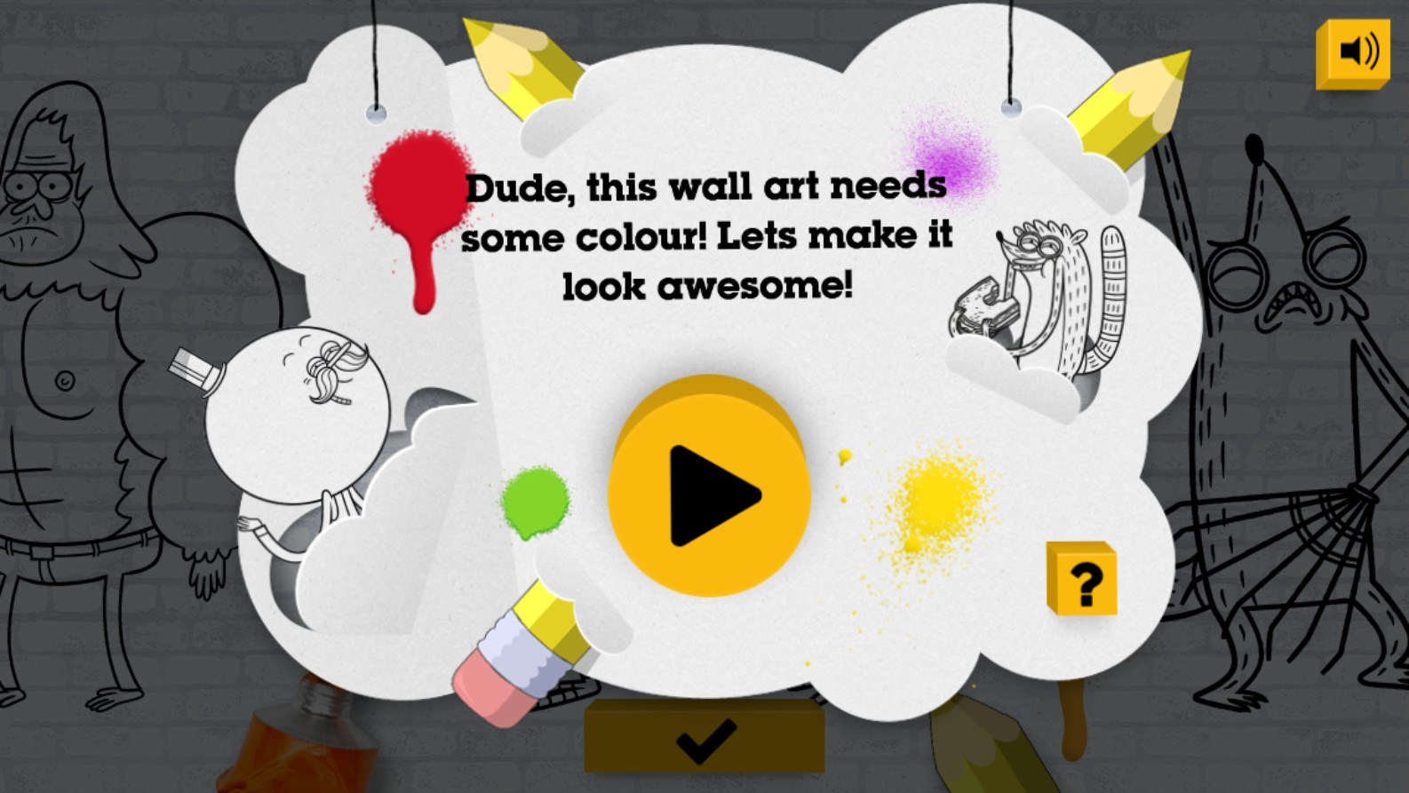 Regular Show Colour In Game - Creative Cartoon Network Art Fun