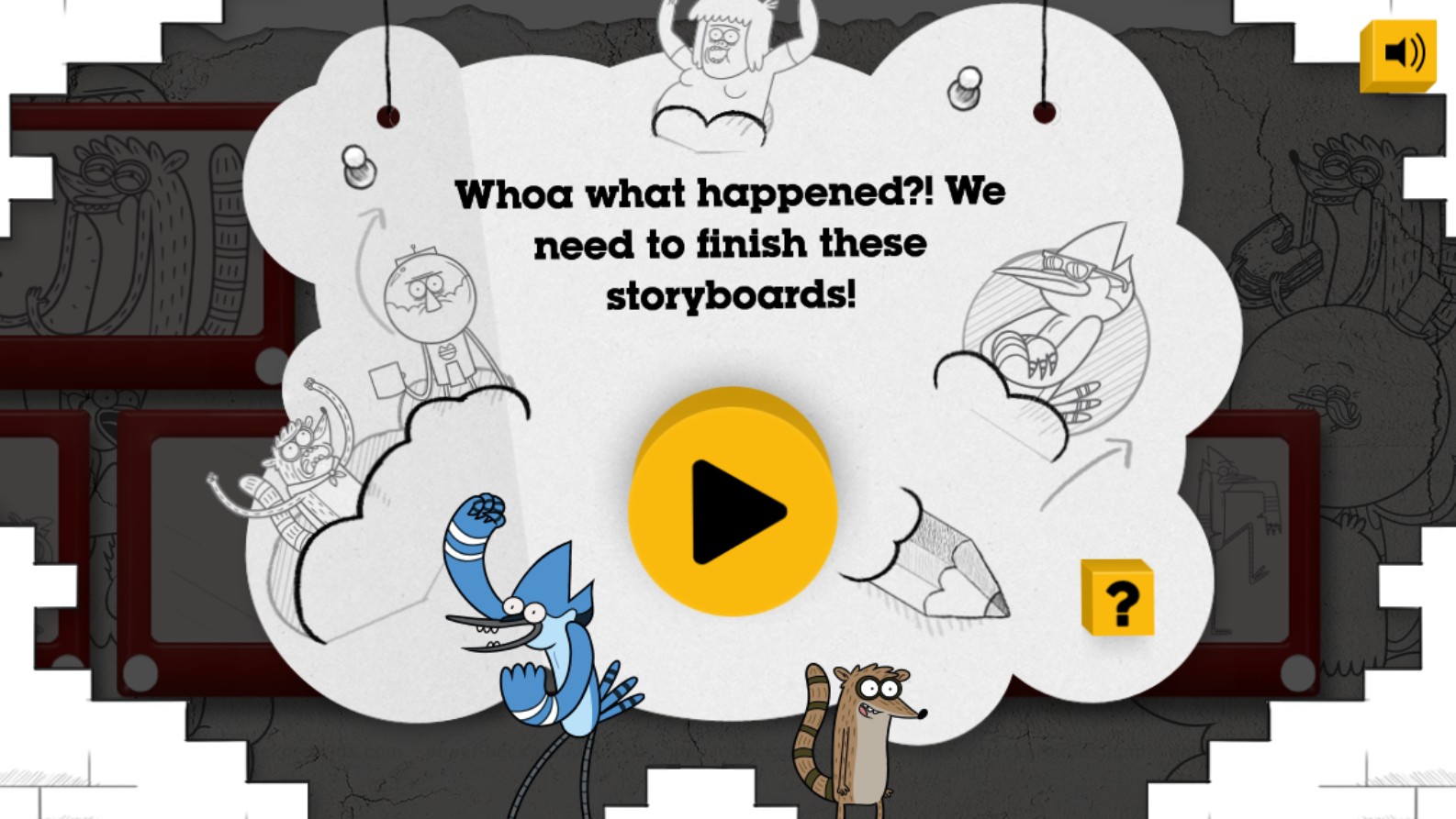 Regular Show Storyboard Game - Cartoon Network Adventure