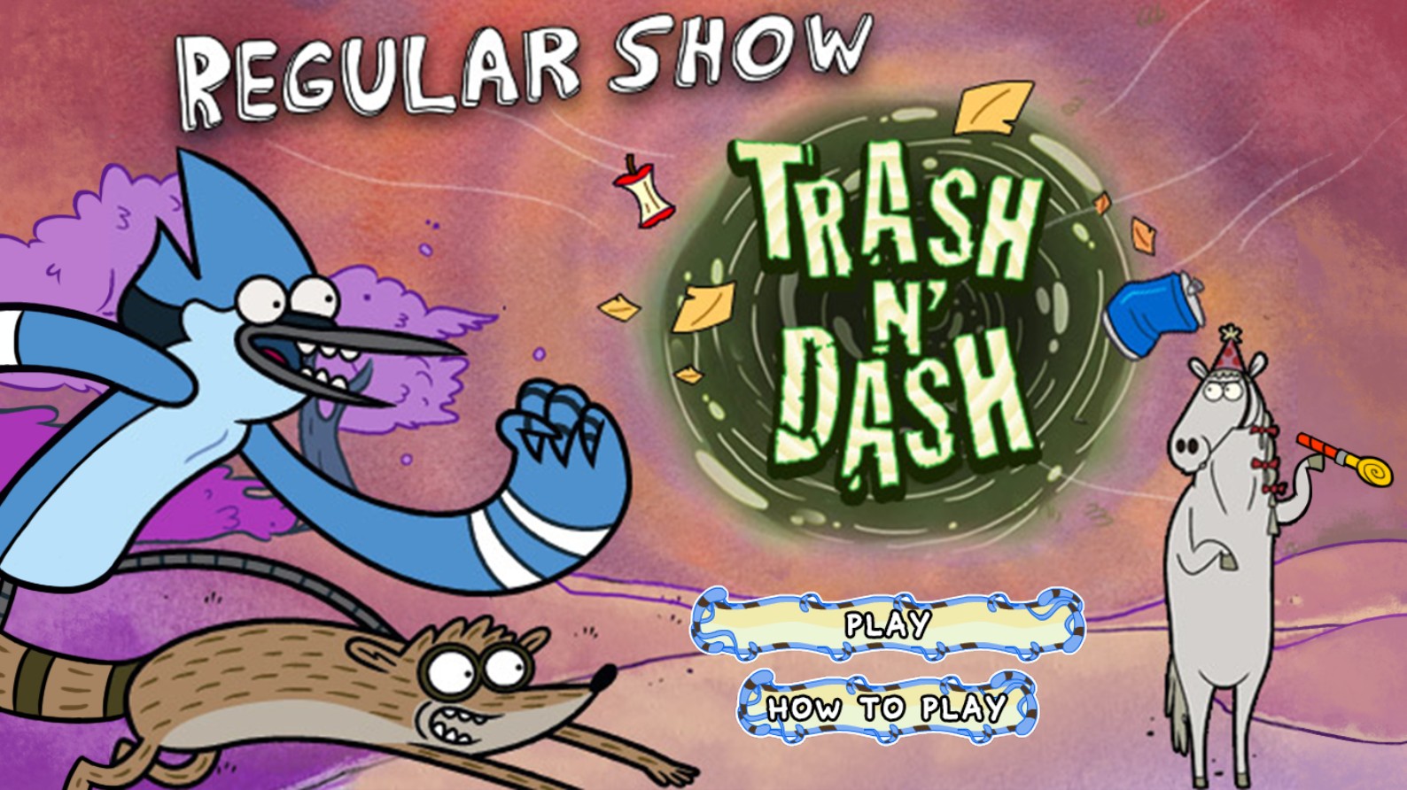 Regular Show Trash N Dash - Play Cartoon Network Online Games