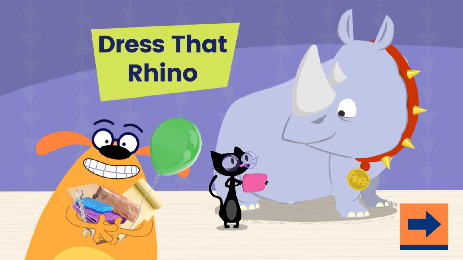 Dress That Rhino - Fun Kids Animal Dress Up Browser Game