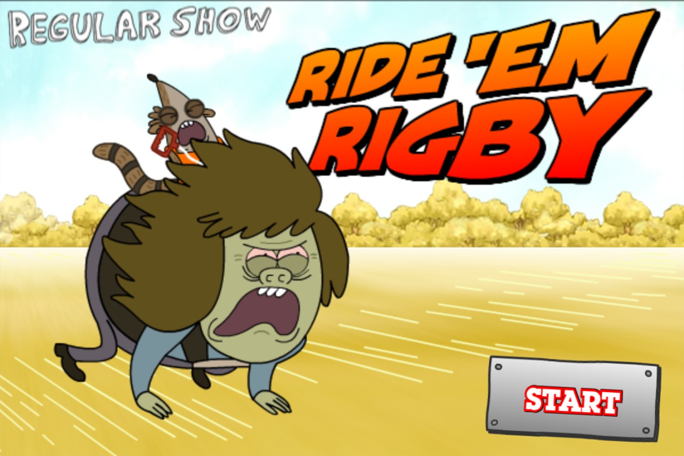 Ride 'Em Rigby - Regular Show Action Game