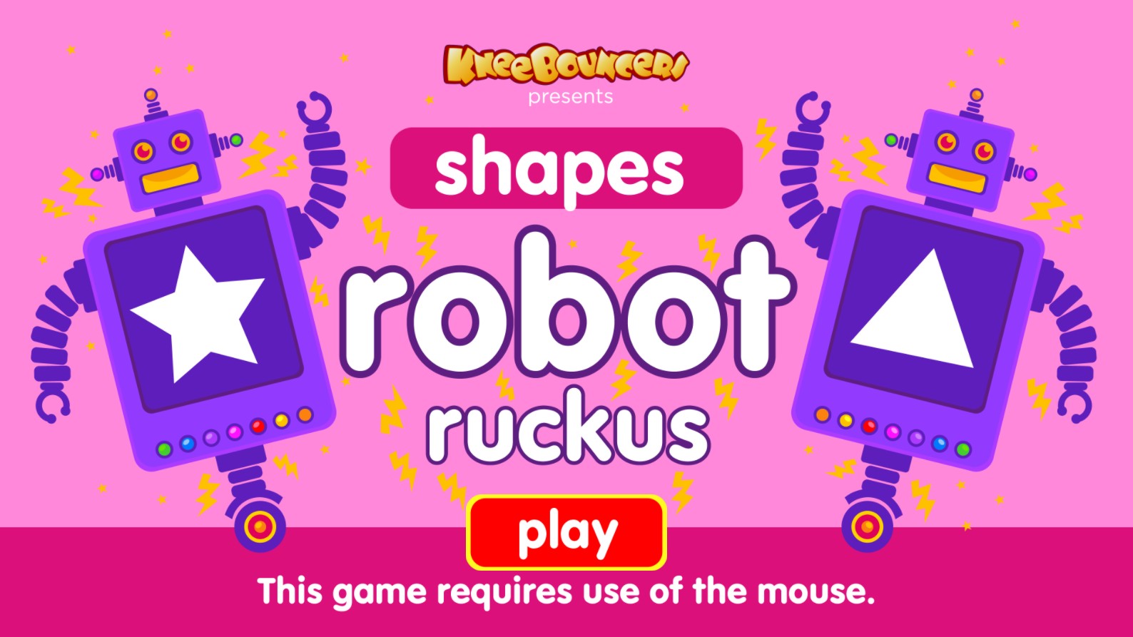 Robot Shapes Ruckus - Interactive Educational Shape Learning Game