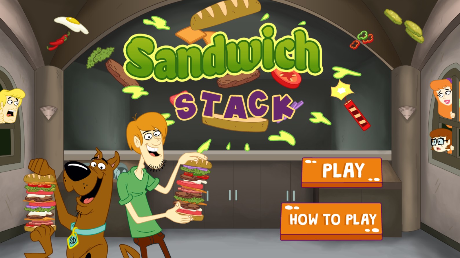 Scooby-Doo Sandwich Stack Online Game