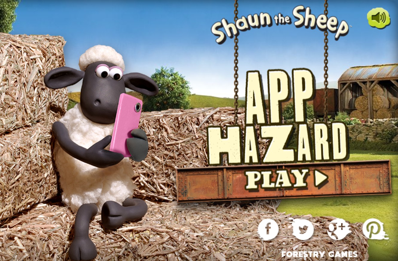 Shaun the Sheep App Hazard - Online Browser Game