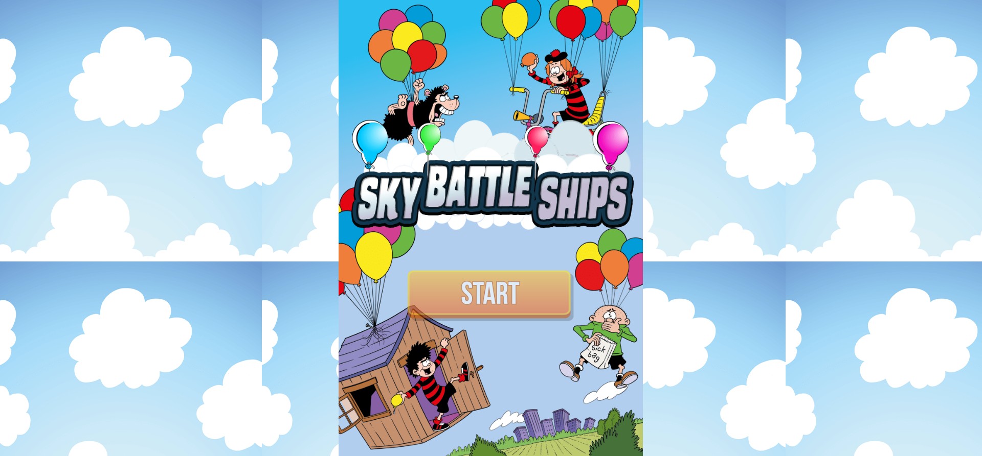 Sky Battleships Dennis and Gnasher Online Game