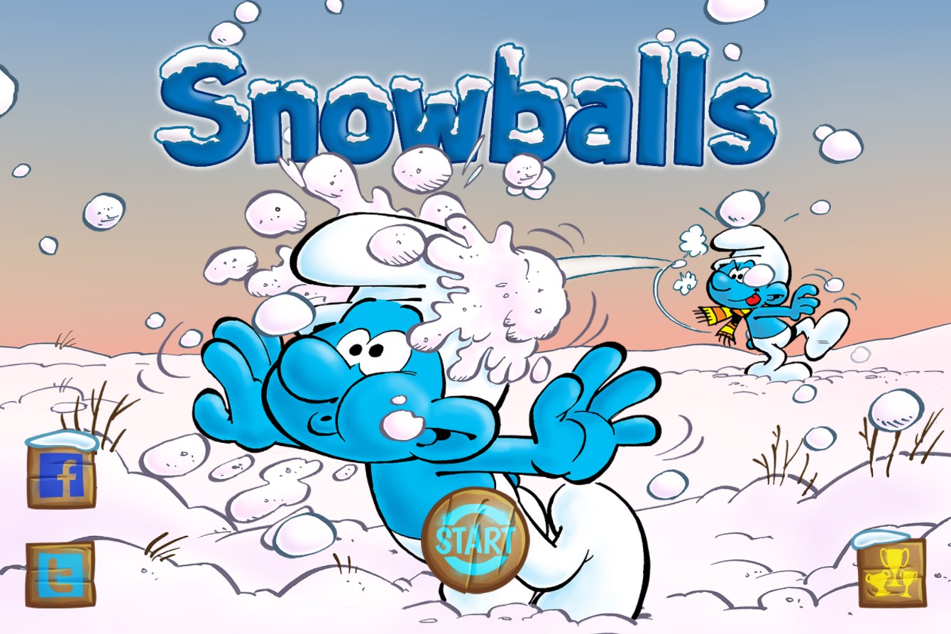 The Smurfs Snowballs Online Game