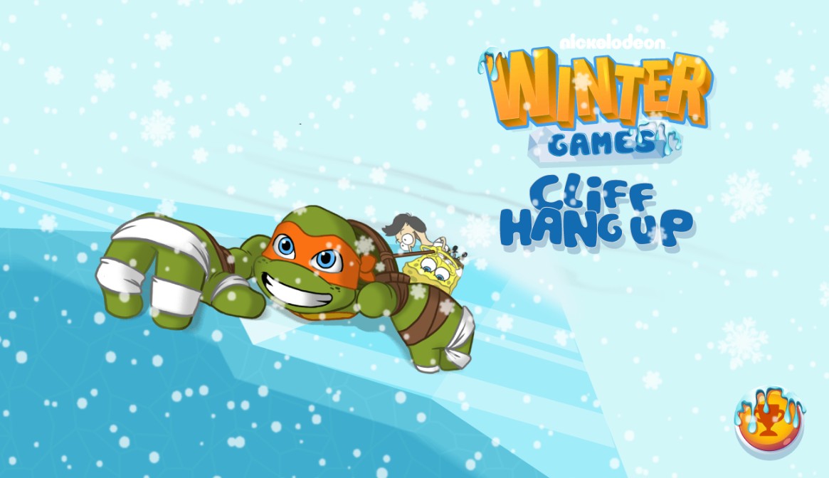 SpongeBob Cliff Hang Up Winter Games