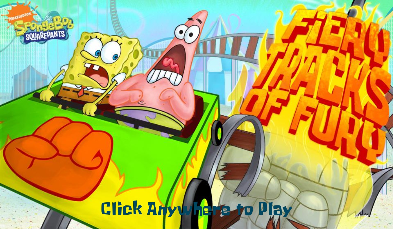 SpongeBob Fiery Tracks of Fury