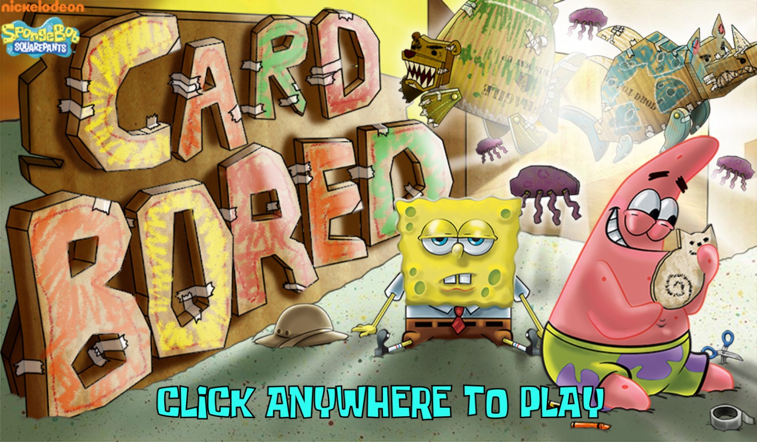 SpongeBob SquarePants Card Bored Online Game