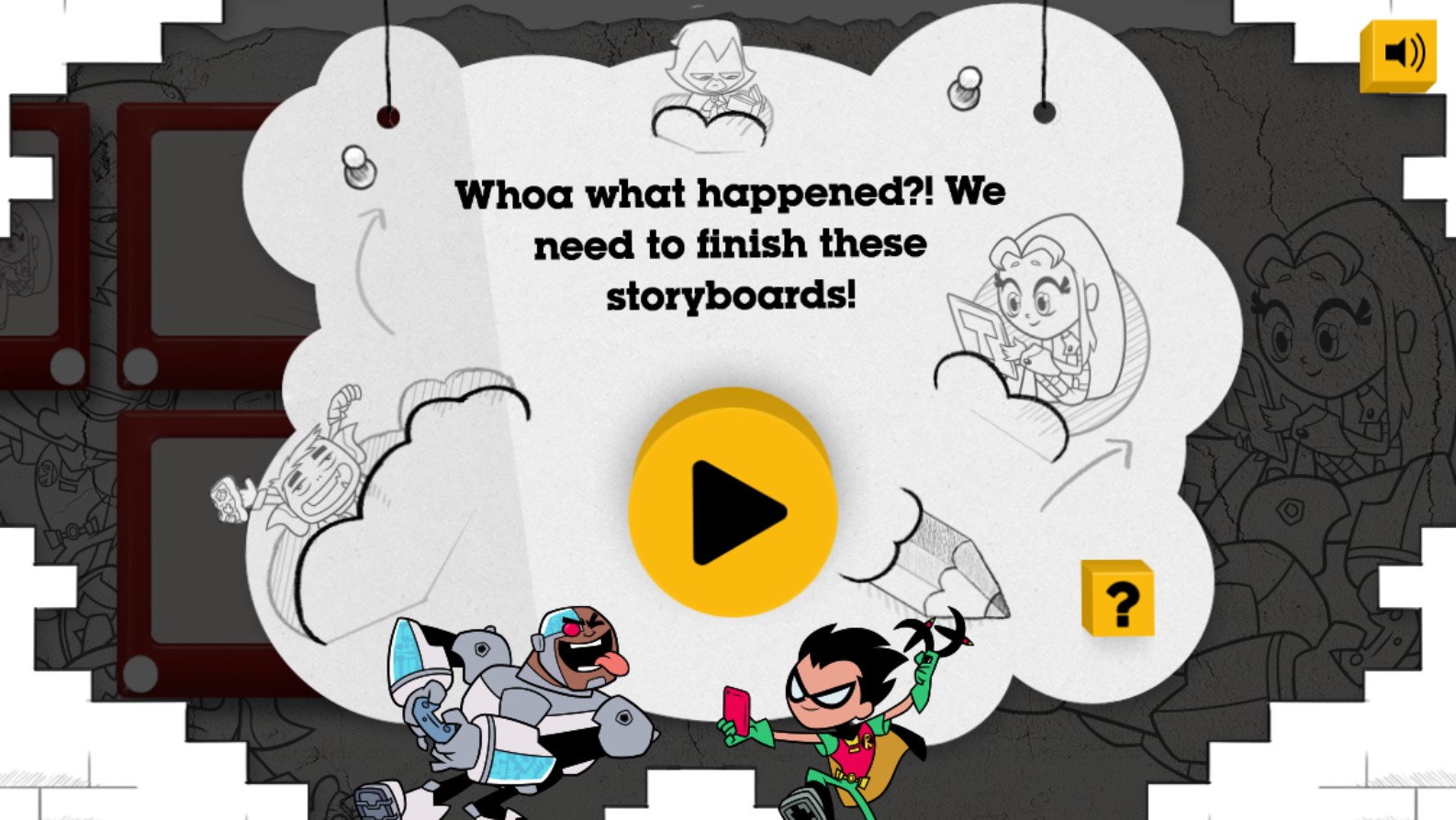 Teen Titans Go! Storyboard Game