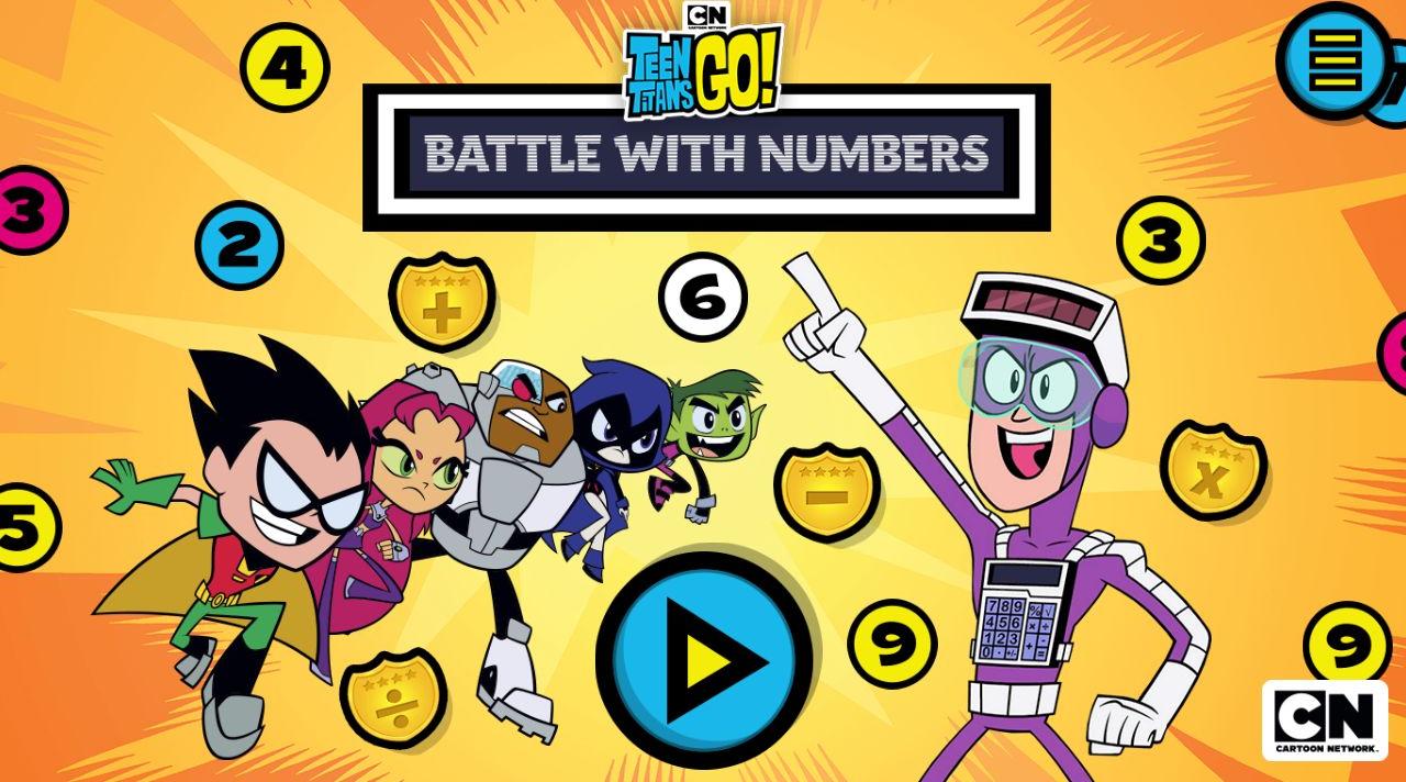 Teen Titans Go Battle With Numbers - Math Adventure Game