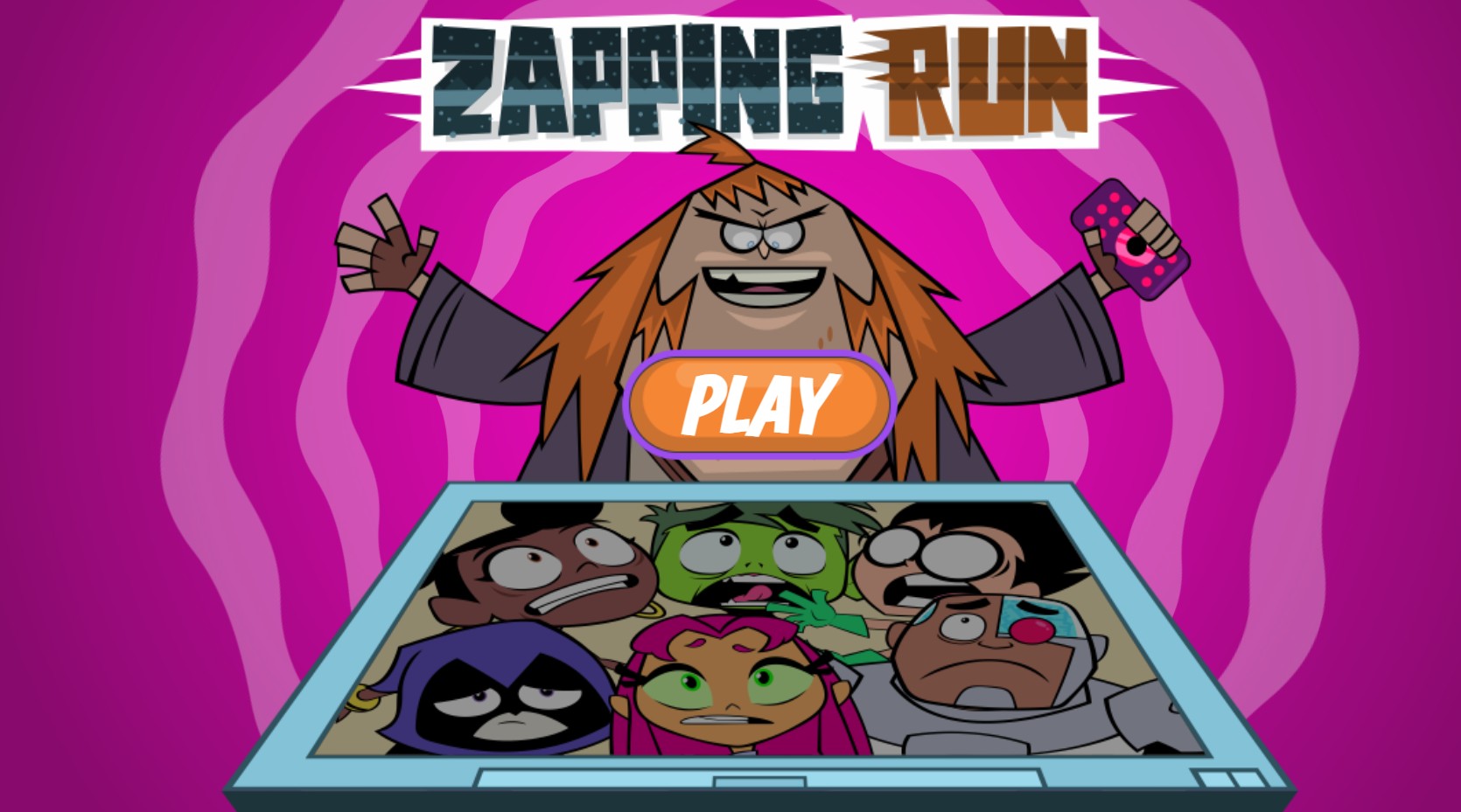 Teen Titans Go Zapping Run - Play Free Cartoon Network Adventure Game
