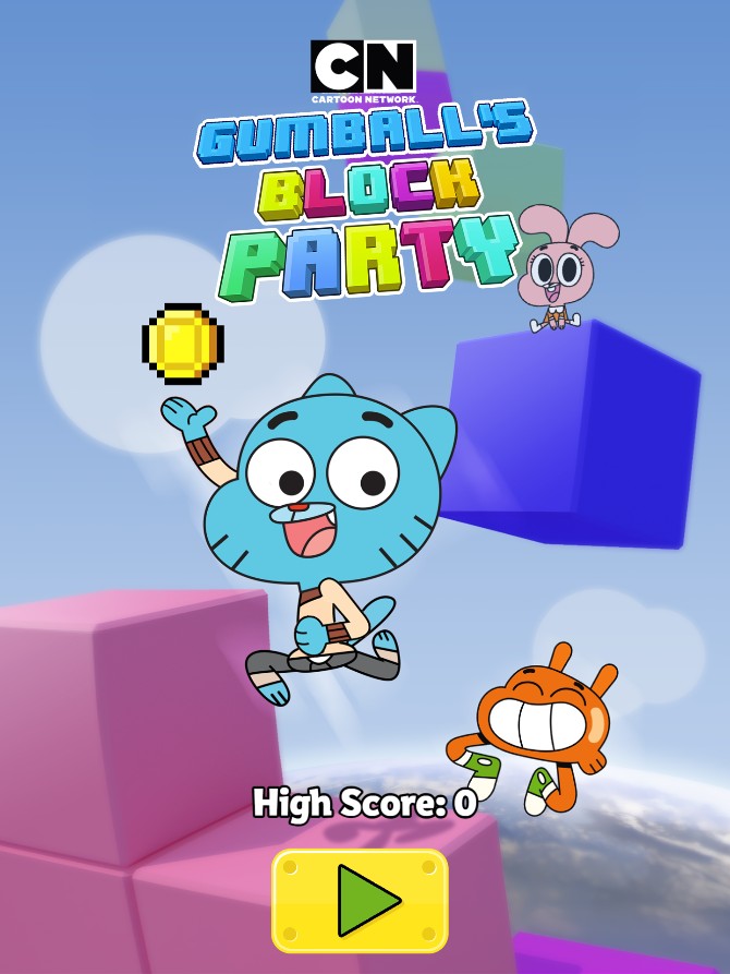 The Amazing World of Gumball Block Party - Online Arcade Game