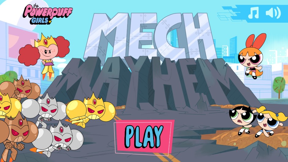 The Powerpuff Girls Mech Mayhem - Play Free Online Action Game
