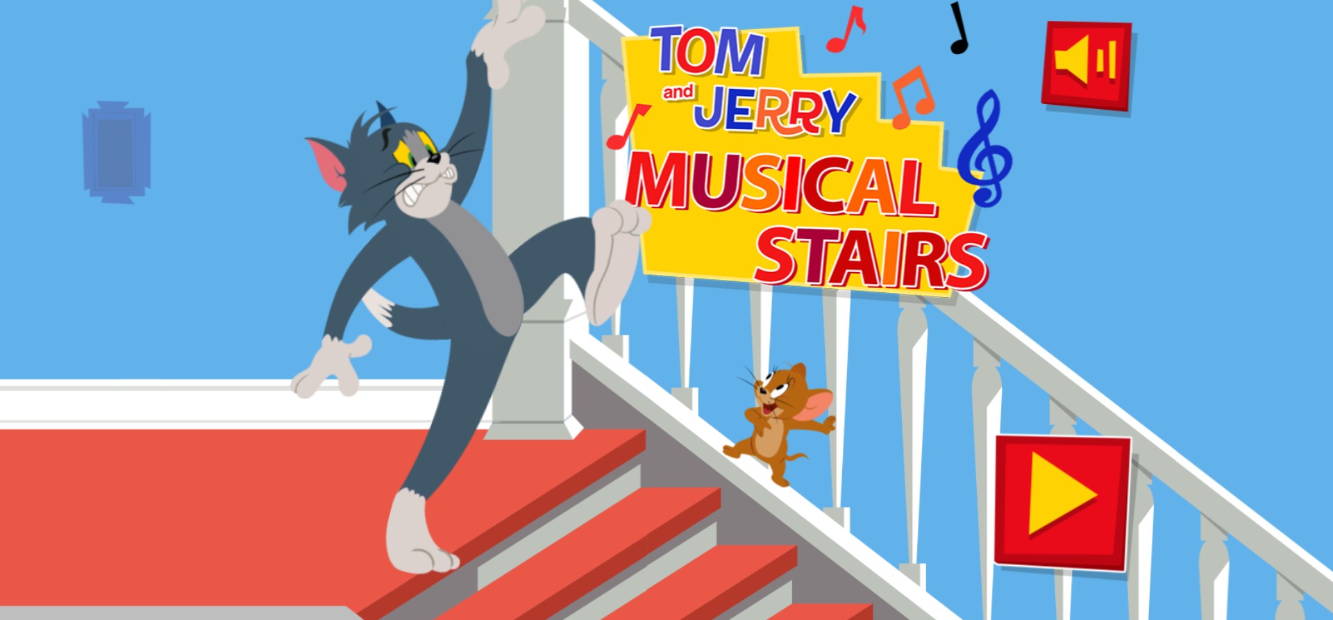 Tom and Jerry Musical Stairs Online Game
