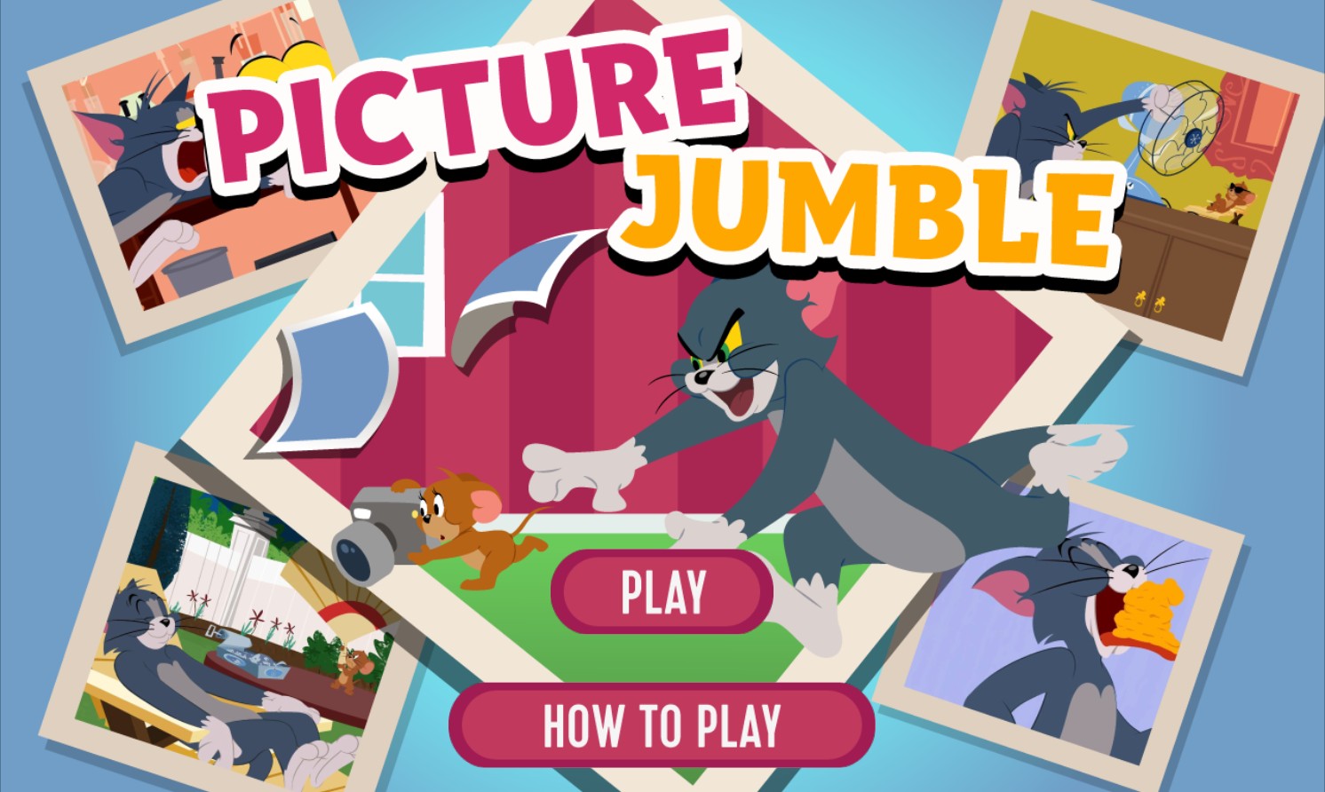 Tom and Jerry Picture Jumble - Play Online Cartoon Puzzle Game