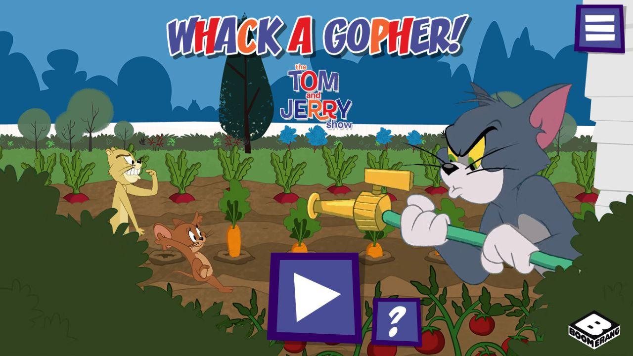 Tom and Jerry Whack a Gopher Game
