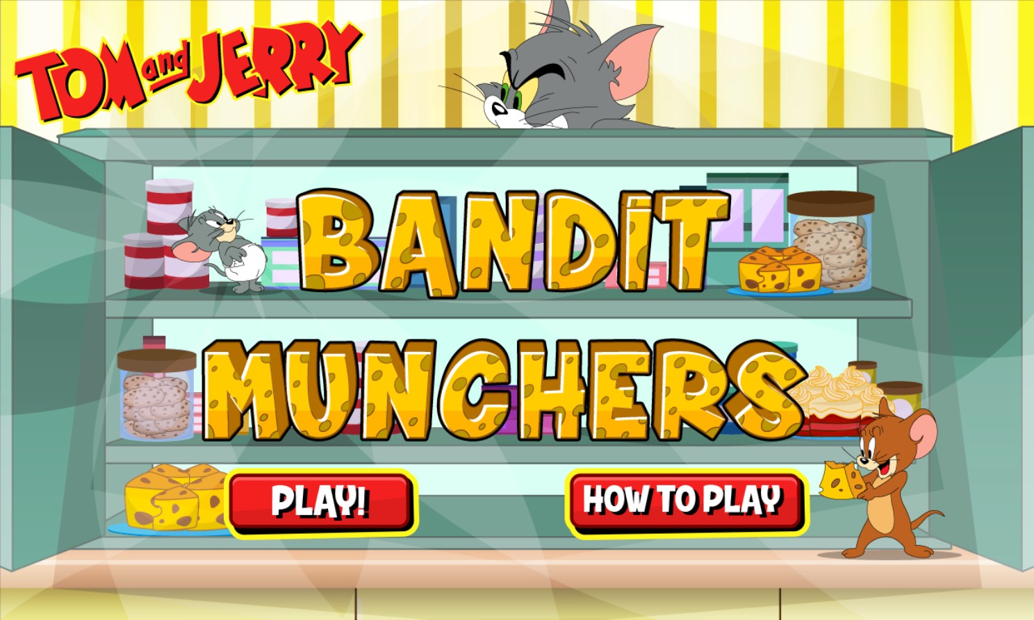 Tom and Jerry Bandit Munchers - Play Free Online Game