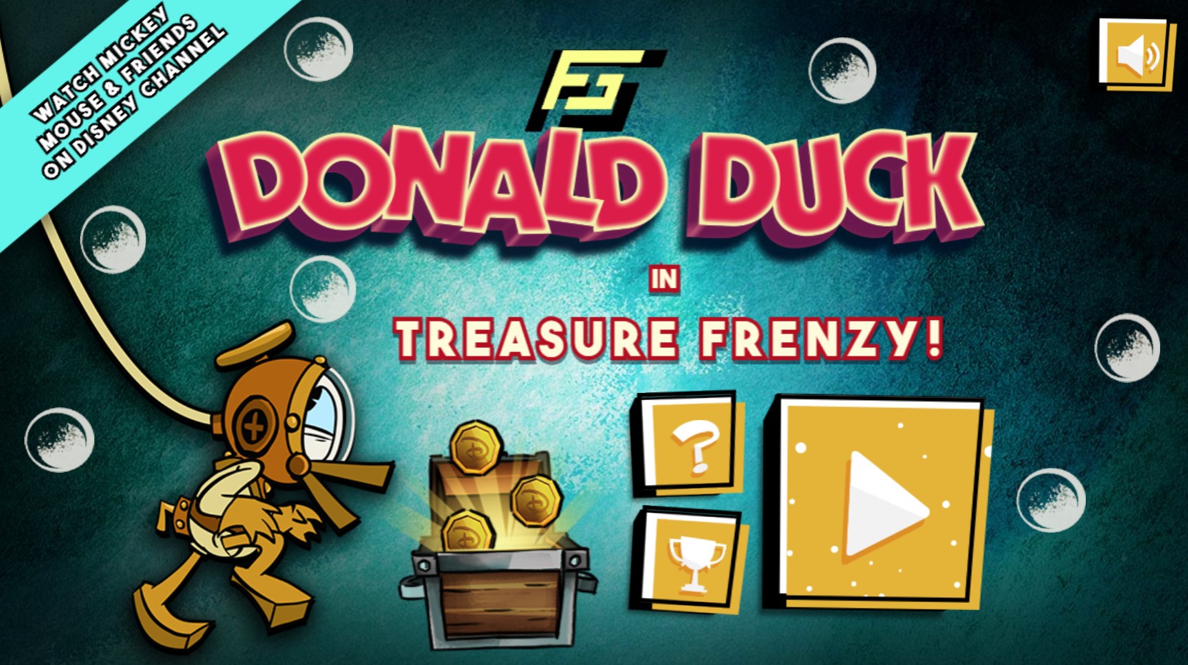 Donald Duck Treasure Frenzy - Underwater Disney Adventure