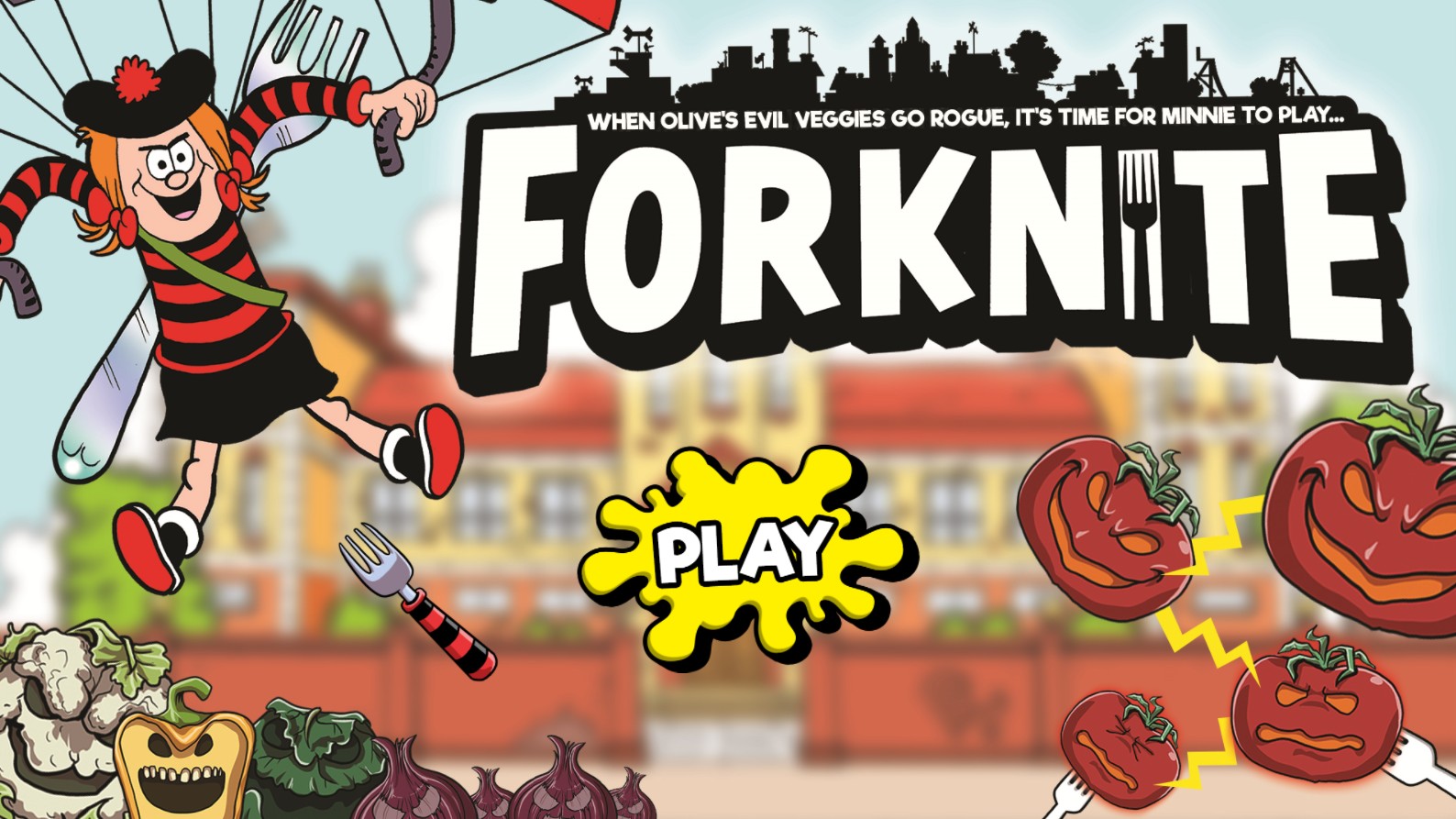 Forknite Minnie Veggie Matching Game