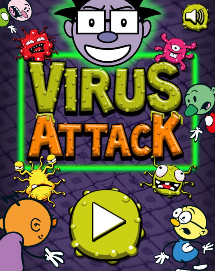 Virus Attack HTML5 Browser Game