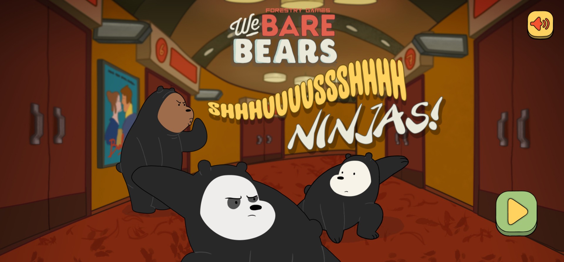We Bare Bears Shush Ninjas Game