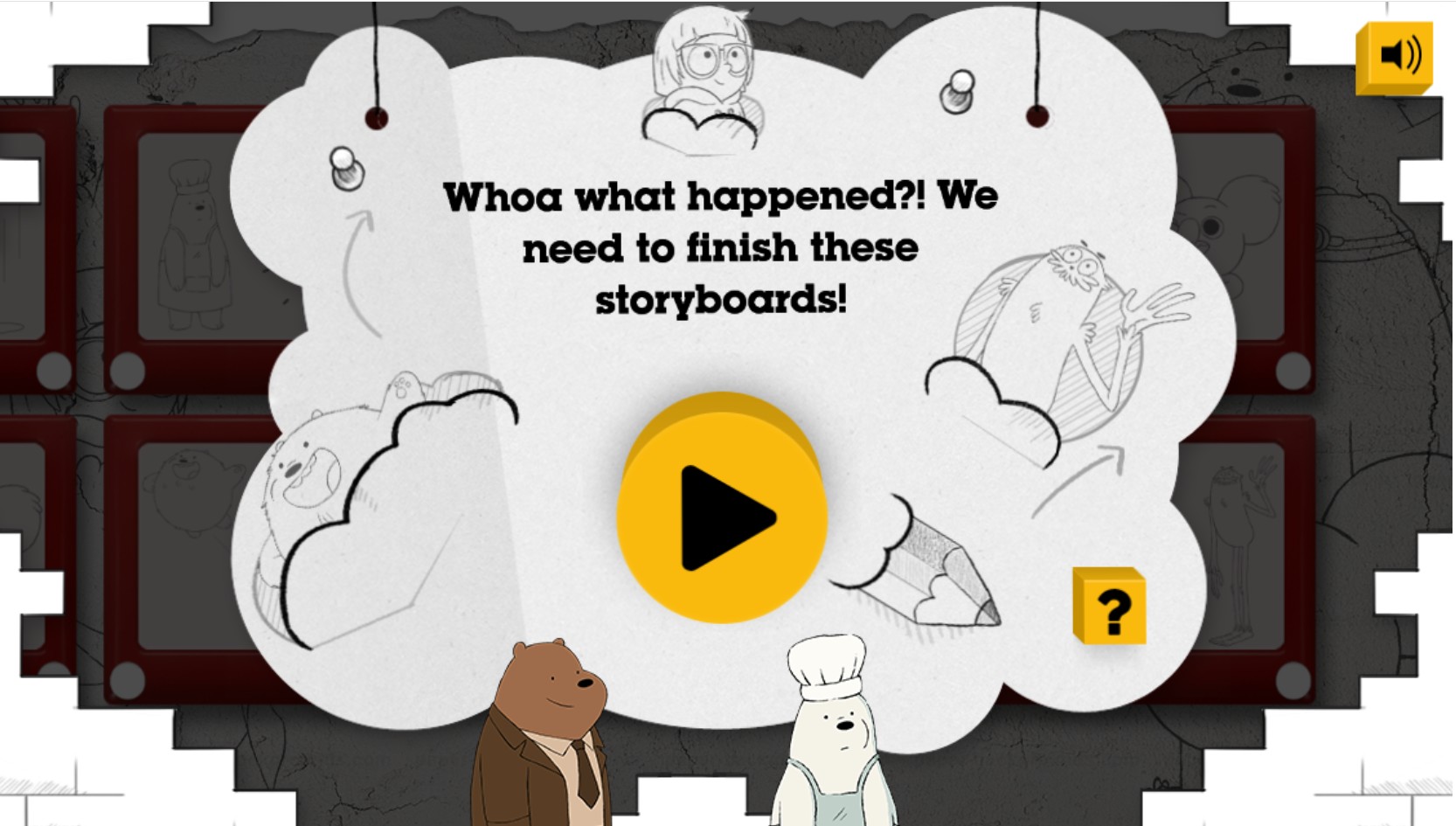 We Bare Bears Storyboard Creator Game